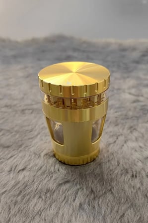 50mm Gold Pencereli Herbal Öğütücü, Baharat ve Tütün Parçalayıcı