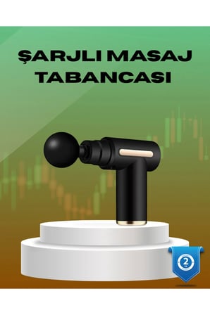 6 Kademeli Kas Masaj Tabancası, 4 Başlıklı Güçlü ve Sessiz Sporcu Cihazı