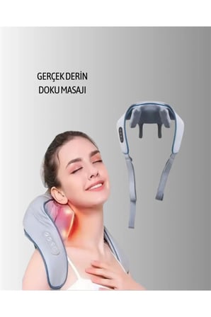 Yüksek Kapasiteli 1800mAh Boyun Masaj Aleti Rahatlatıcı Kullanım