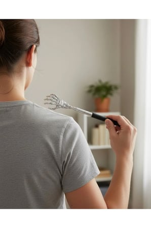 Ayarlanabilir Sırt Kaşıma Aparatı, Renkli ve Dayanıklı Metal Tasarım