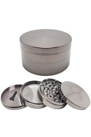 Gri 75 mm Herbal Öğütücü Parçalayıcı, Tütün ve Baharat İçin 75 mm