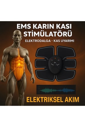 Titreşimli EMS Spor ve Fitness Cihazı Karın, Kol, Bacak 2025