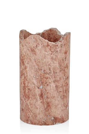 Mermer Kırmızı Traverten Şaraplık 11*11*21 Cm