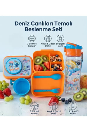 2 Li Kaseli Beslenme Kutusu Ve Suluk Seti