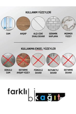 Projeksiyon Perdesi 100x150, Statik Kağıt Yapıştırıcı Gerektirmez