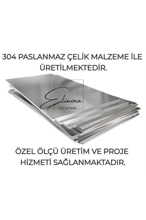 Ticari Paslanmaz Çelik 2 Katlı Servis Arabası