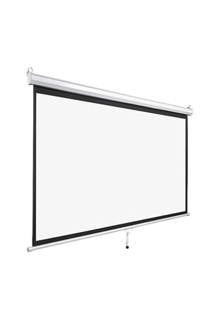 180x180cm Siyah Arkası Storlu Projeksiyon Perdesi