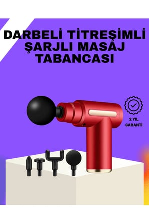 Şarjlı Masaj Tabancası, Spor Sonrası Kas Rahatlatıcı ve Hafif Tasarım