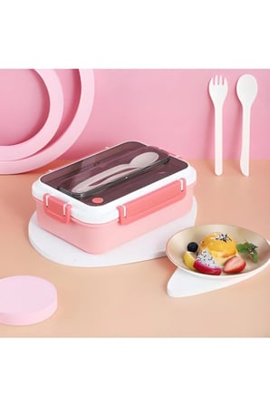 Pembe Yemek Kabı Sefer Tası Lunch Box