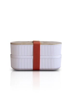 İki Katlı Bento Lunch Box Lastikli Sefer Tası