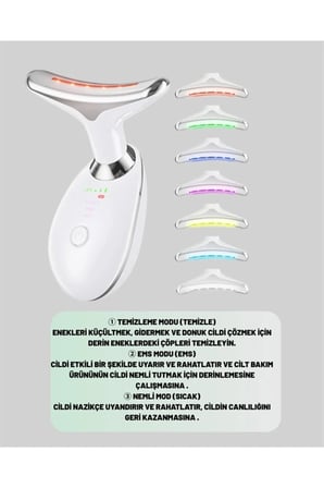 Kompakt Taşınabilir Çok Fonksiyonlu USB Şarjlı Cilt Bakım Cihazı