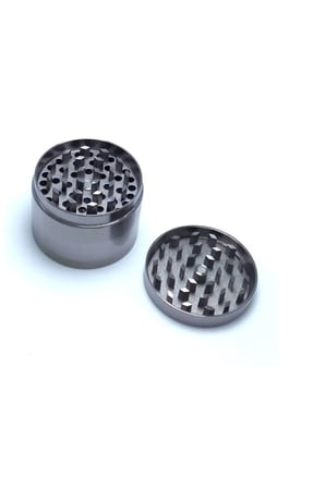 50mm 4 Katmanlı Paslanmaz Çelik Baharat Öğütücü Grinder Gri
