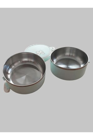 Sızdırmaz 2 Katlı Yemek Termosu Sefer Tası 14.5x 14.5 cm