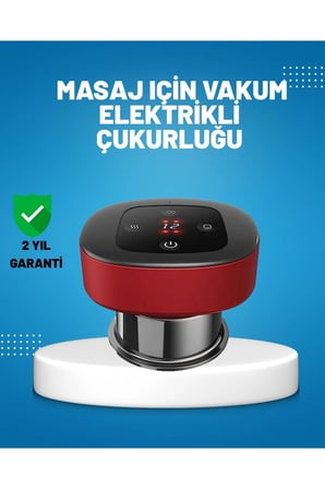 Elektrikli Vakumlu Çukurluk Masaj Aleti Isıtmalı ve Kırmızı Işık Terapi