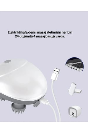 Kablosuz Taşınabilir Kafa ve Vücut Masaj Aleti, Rahatlatıcı ve Hafif