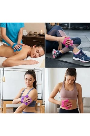 9 Bilyeli Vücut Masaj Eldiveni, Boyun, Bacak ve Kalça İçin Ideal