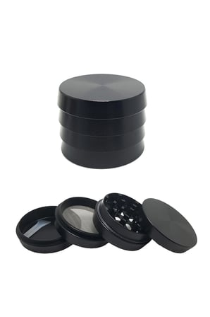 Siyah 52mm Herbal Öğütücü, Tütün ve Baharat Parçalayıcı