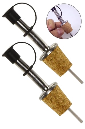 2 Adet Mantarlı Metal Damlalık Dökücü Şişe Ucu Tıpası