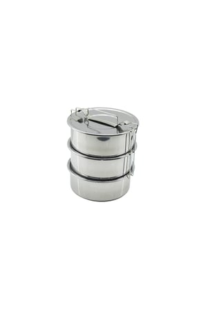 Çelik Sefer Tası 18 cm 3lü Set
