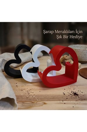 Kalp Şaraplık Mutfak ve Salon Aksesuarı 1 ADET