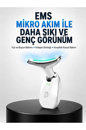Kablosuz Yüz Masaj Cihazı, Cilt Yenileme ve Nem Dengeleme İçin
