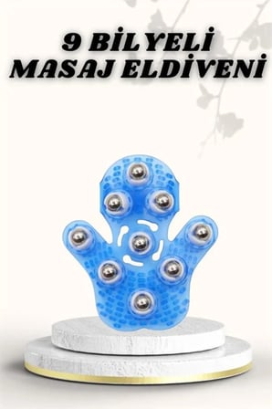 Giyilebilir Masaj Eldiveni, 9 Bilye, Plastik Vücut Sıkılaştırıcı