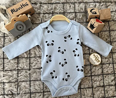 Baskılı Çıtçıtlı Bebek Zıbın