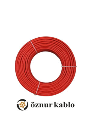 40 Metre Öznur 6 MM Solar Kablo H1Z2Z2-K Kırmızı (FOTOVOLTAİK)