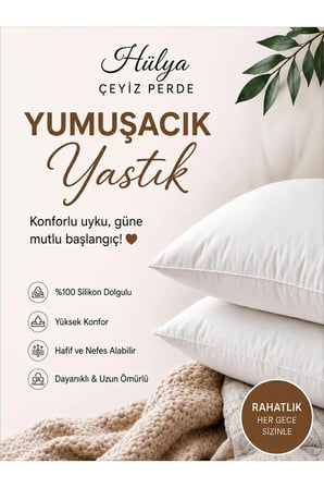 2'li Microfiber Yastık Beyaz (50x70 cm)