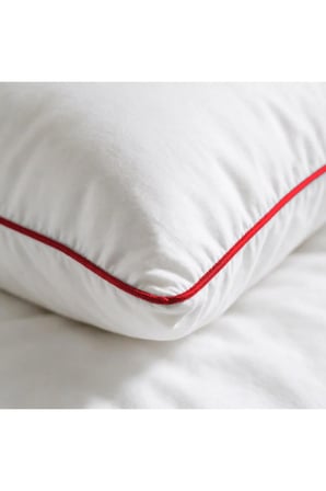 Biyeli Yastık 50x70 cm 800 gr Boncuk Silikon Elyaf Dolgulu Kırmızı