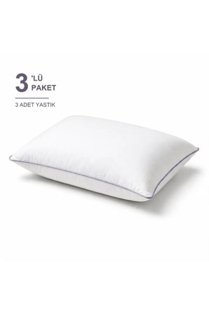 Cloud Support Biyeli Yastık 3'li Paket 50x70 cm 1200 gr Boncuk Silikon Elya