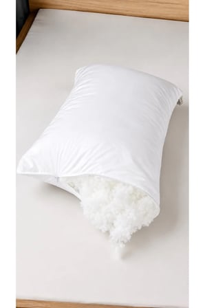 50x70 cm 1 Kg Boncuk Elyaf Yastık Fermuarlı Kapitone Kılıf Yıkanabilir Orta