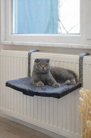 Rahat ve Yumuşak Petek Üstü Kedi Yatağı Hamak, Dayanıklı Metal Askı