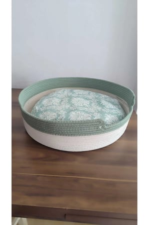 Yıkanabilir Büyük Kedi Yatağı ve Evi, 40 cm Kordon İpi ile Rahatlık