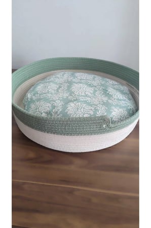 Yıkanabilir Büyük Kedi Yatağı ve Evi, 40 cm Kordon İpi ile Rahatlık