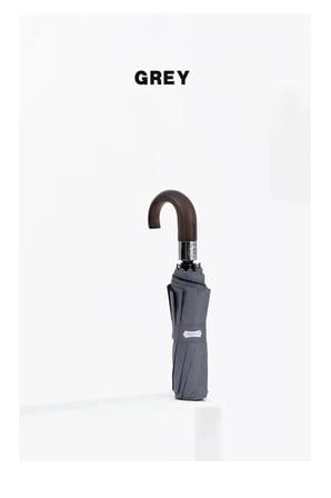 Kadın Erkek Şemsiye Ahşap Saplı Otomatik 10 Telli