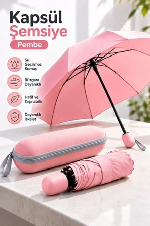PEMBE KAPSÜL ŞEMSİYE