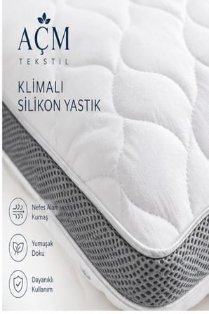 Klimalı Kapitone Silikon Yastık - 2 x 800 Gram