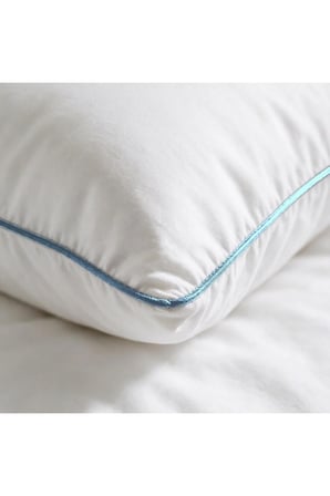 Biyeli Yastık 2'li Paket 50x70 cm Boncuk Silikon Elyaf Dolgulu