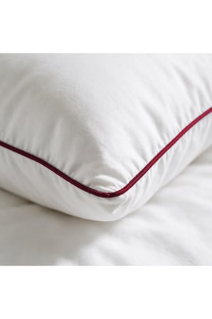 Biyeli Yastık 2'li Paket 50x70 cm 700 gr Boncuk Silikon Dolgulu Bordo