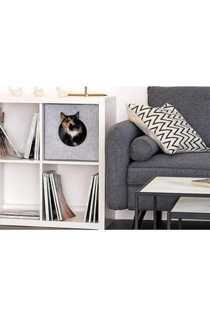 Katlanabilir Keçe Kedi Yuvası ve Organizer, Şık ve Pratik Tasarım