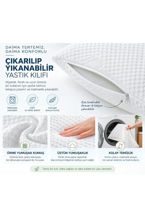 Silikon pamuklu kumaş 50x70 yastık