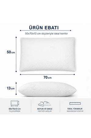 Silikon pamuklu kumaş 50x70 yastık