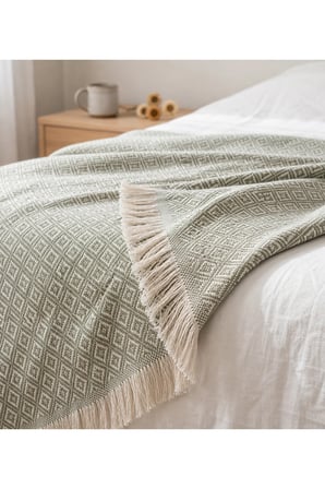 Dokuma Pike Çiftkişilik 200x220 Çok Amaçlı Bohem Yatak Örtüsü