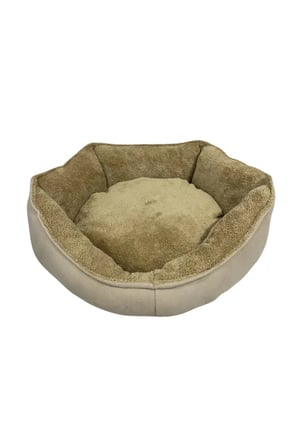 Yumuşak Silinebilir Kedi ve Köpek Yatağı, 55 cm, Kahverengi