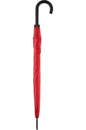 Kırmızı Baston Şemsiye Fiber Otomatik Kadın Şemsiye