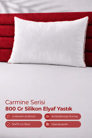 %100 Silikon Elyaf Dolgu Yastık - Otel Tipi 800 Gr 1 Adet