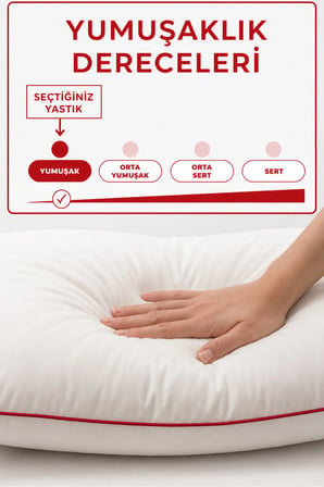 %100 Silikon Elyaf Dolgu Yastık - Otel Tipi 800 Gr 1 Adet