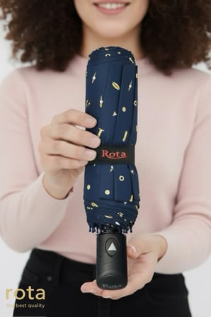Rüzgara Dayanıklı 10 Telli Yarım Otomatik Fiber Şemsiye