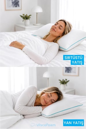 2 Adet 1000 Gr Elyaf Yastık 50x70 cm